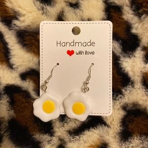 FRIED EGG HANDMADE EARRINGS 🍳